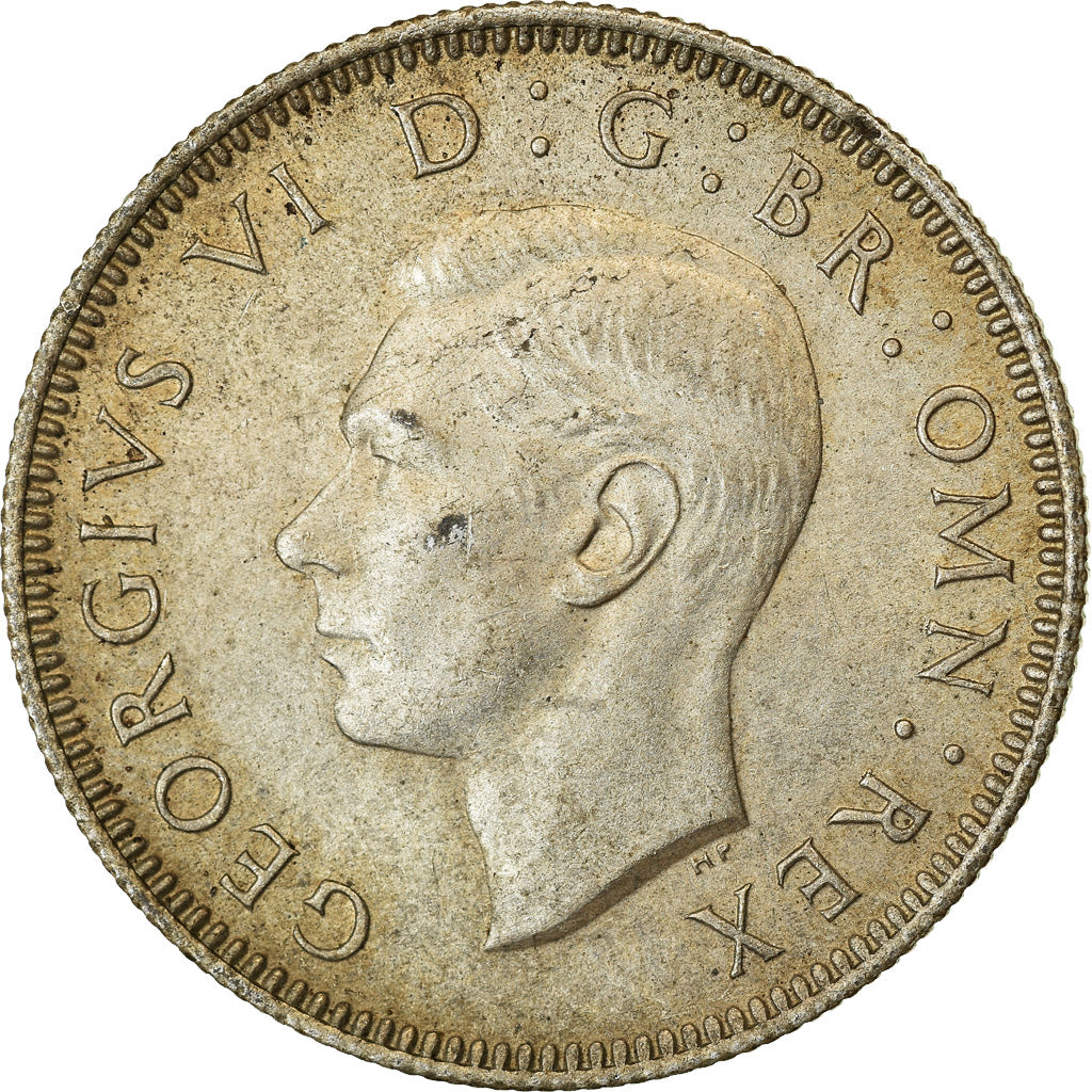 Moneda, Gran Bretaña, George VI, Shilling, 1944, MBC, Plata, KM:854