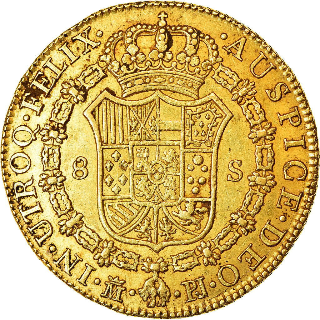 Moneda, España, Charles III, Charles III, 8 Escudos, 1773, Madrid, MBC+, Oro
