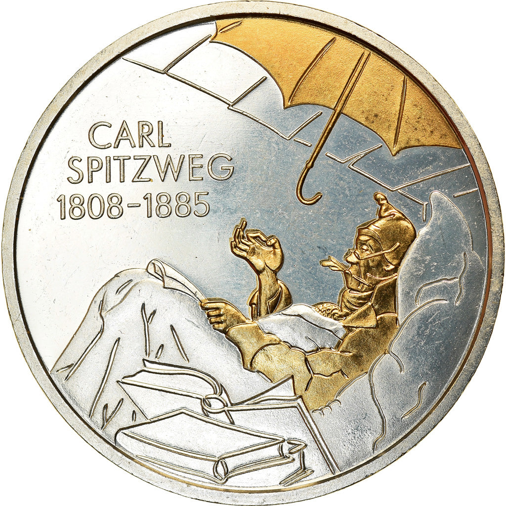 Monnaie, République fédérale allemande, 10 Euro, 2008, Munich, SPL+, Argent