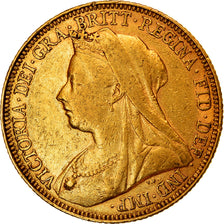 Coin, Australia, Victoria, Sovereign, 1900, Sydney, EF(40-45), Gold, KM:13