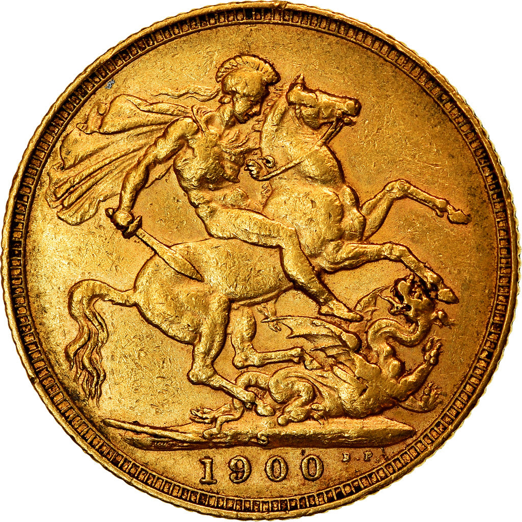 Coin, Australia, Victoria, Sovereign, 1900, Sydney, EF(40-45), Gold, KM:13