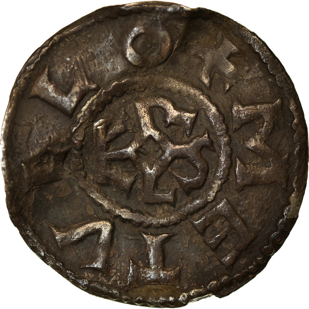 Münze, Frankreich, Denarius, Melle, SS, Silber, Prou:692