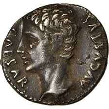 Münze, Augustus, Denarius, 19 BC, Colonia Patricia, SS+, Silber, RIC:86b
