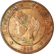 Monnaie, France, Cérès, 2 Centimes, 1895, Paris, SUP+, Bronze, KM:827.1