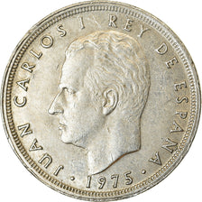 Moneta, Hiszpania, Juan Carlos I, 5 Pesetas, 1975, Wydanie hybrydowe, AU(50-53)