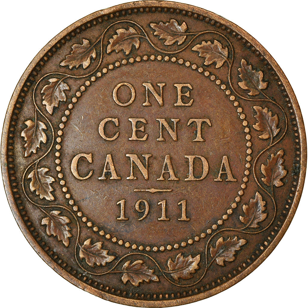 Moneta, Canada, George V, Cent, 1911, Royal Canadian Mint, Ottawa, BB+, Bronzo