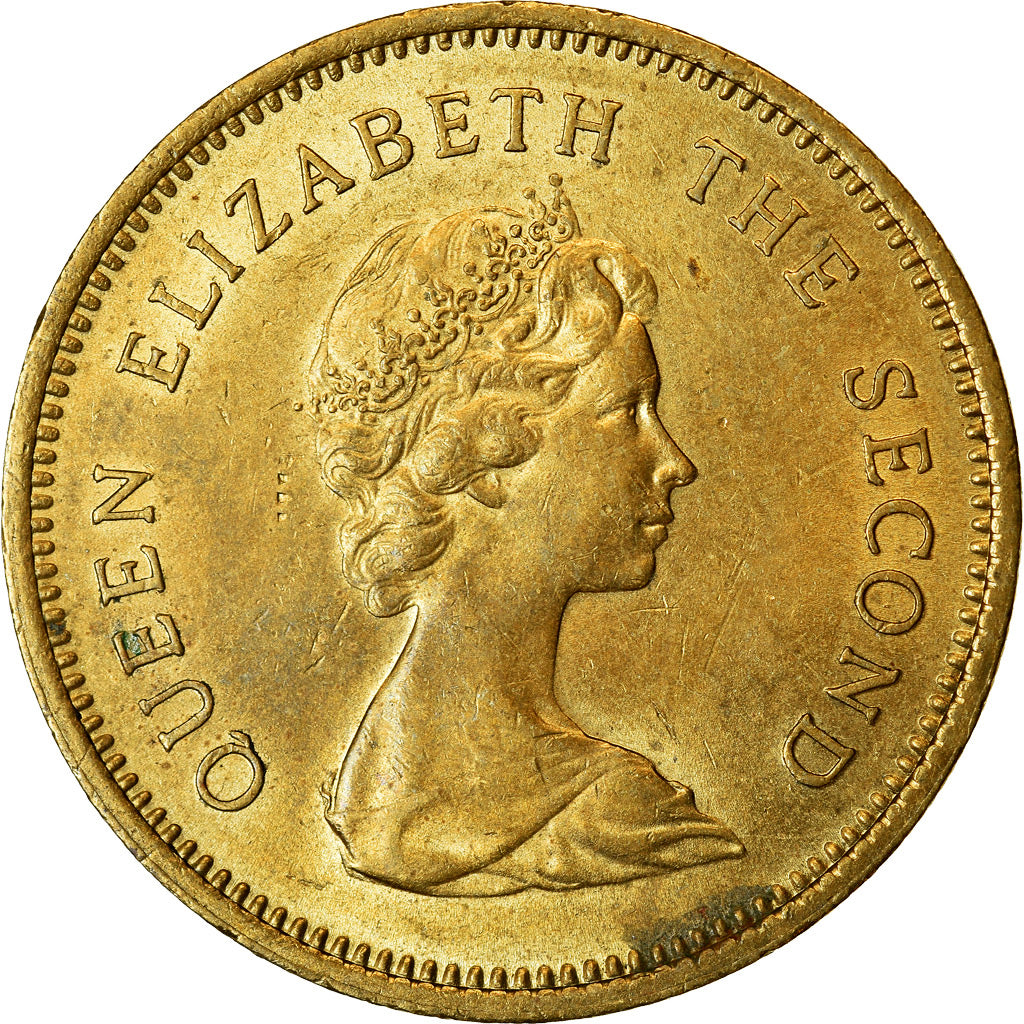 Monnaie, Hong Kong, Elizabeth II, 50 Cents, 1977, SUP+, Nickel-brass, KM:41