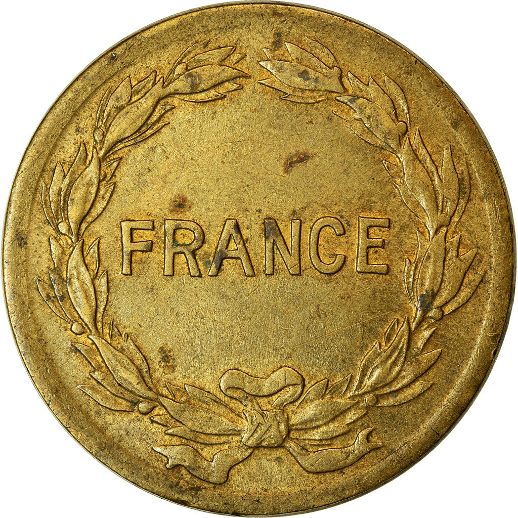 Monnaie, France, France Libre, 2 Francs, 1944, Philadelphie, TTB, Laiton