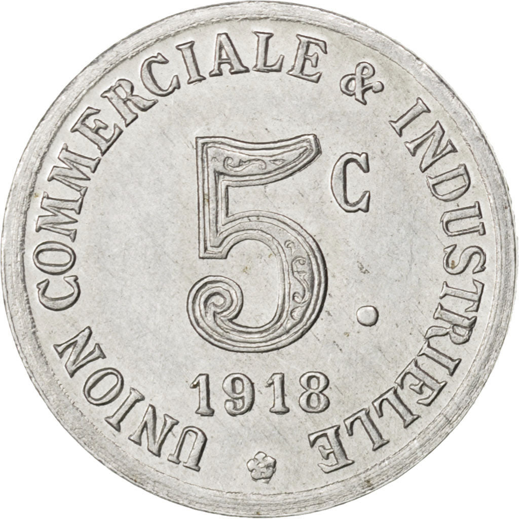 Francia, 5 Centimes, 1918, SPL-, Alluminio, Elie:10.1