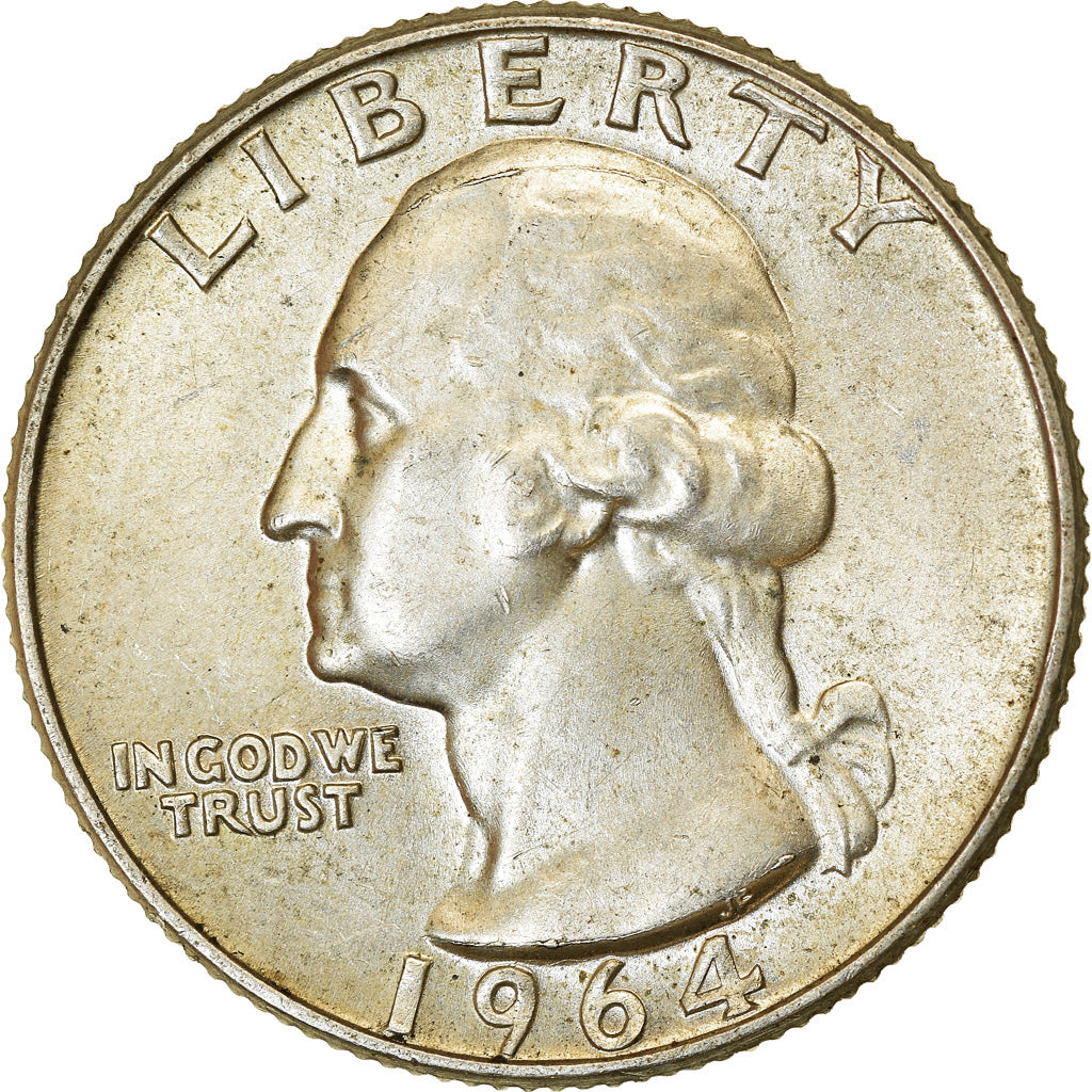 Münze, Vereinigte Staaten, Washington Quarter, Quarter, 1964, U.S. Mint