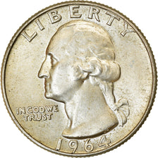 Münze, Vereinigte Staaten, Washington Quarter, Quarter, 1964, U.S. Mint