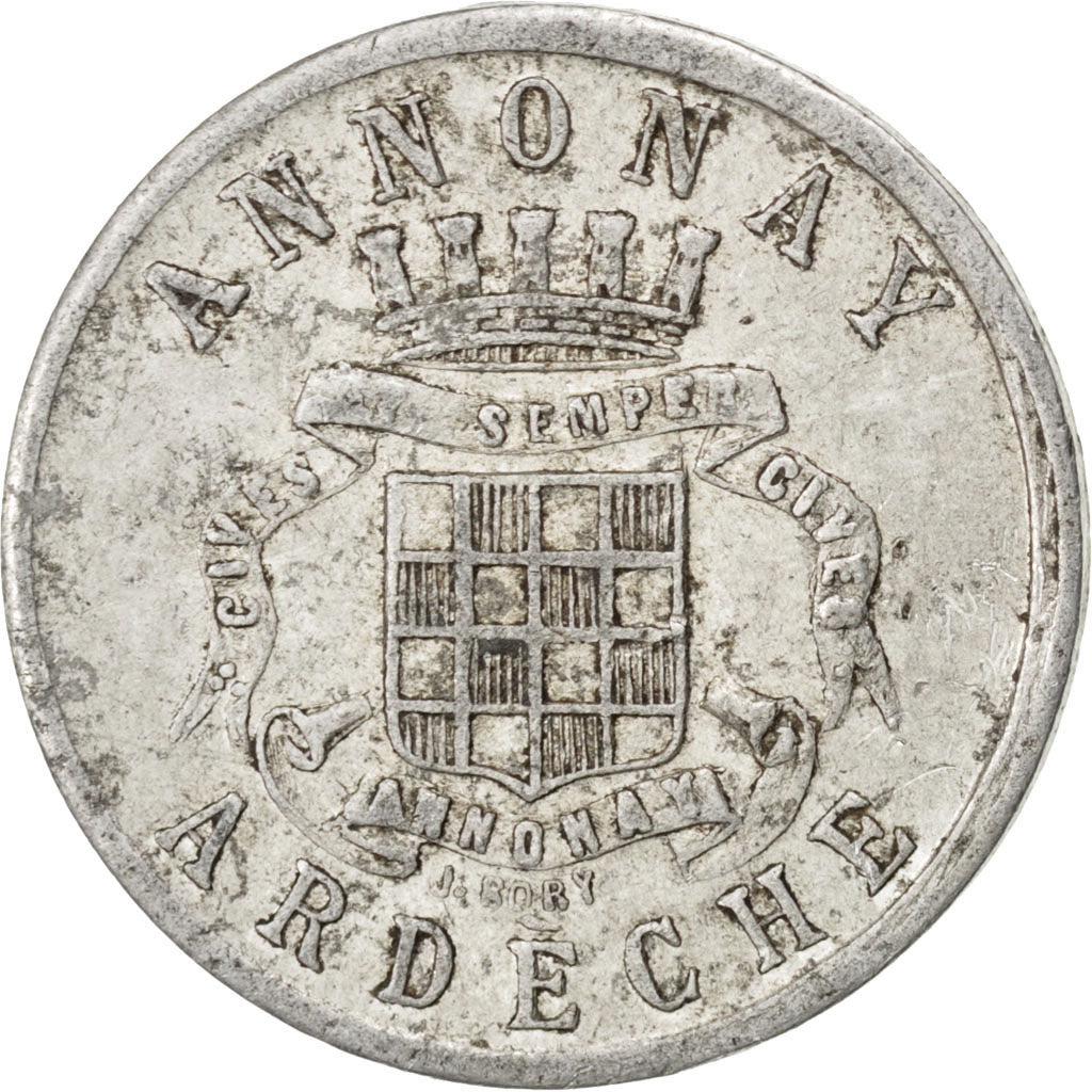 France, 10 Centimes, 1918, VF(30-35), Aluminium, Elie #10.2, 1.21