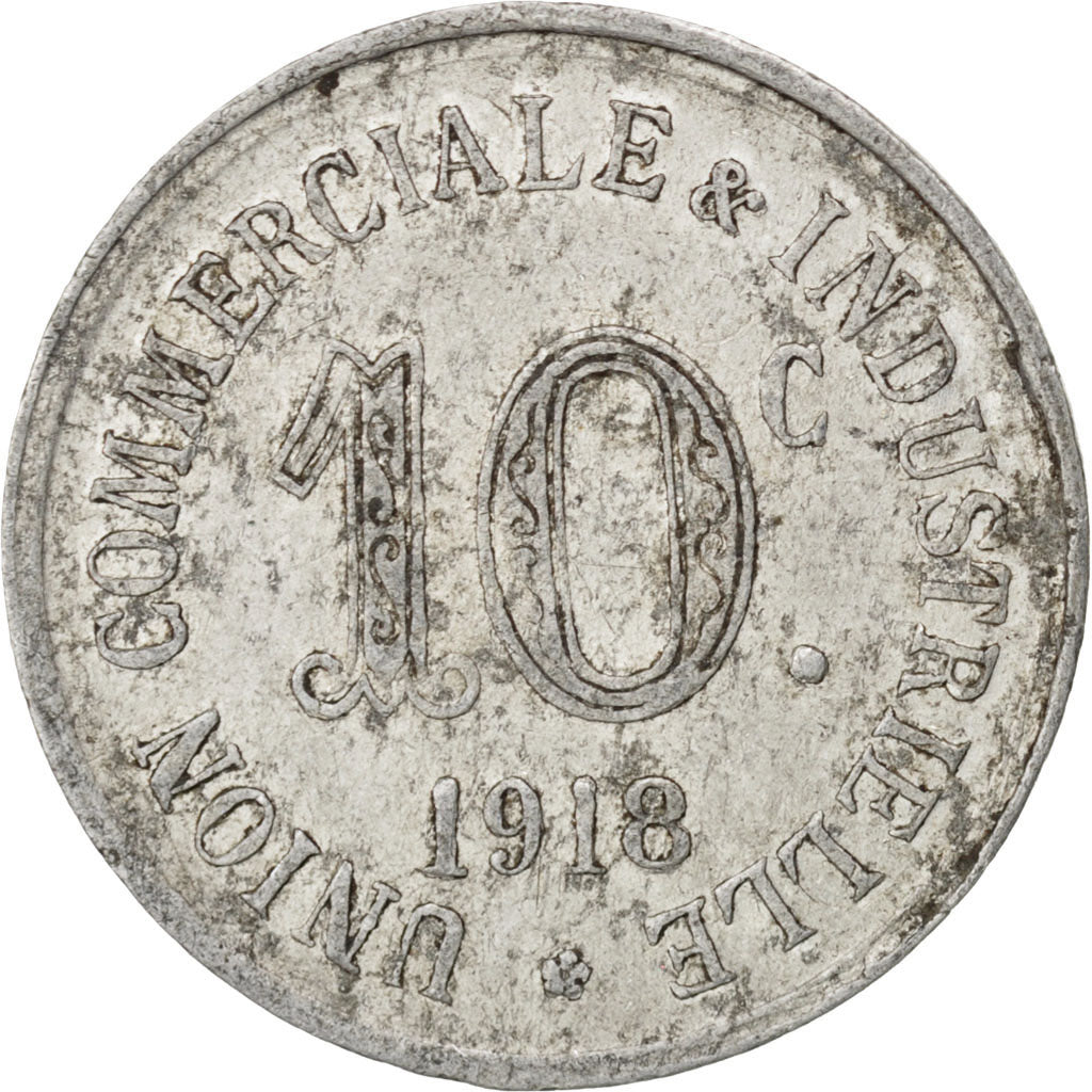 France, 10 Centimes, 1918, VF(30-35), Aluminium, Elie #10.2, 1.21