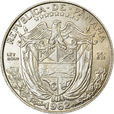 Moneta, Panama, 1/4 Balboa, 1962, SPL-, Argento, KM:11.2