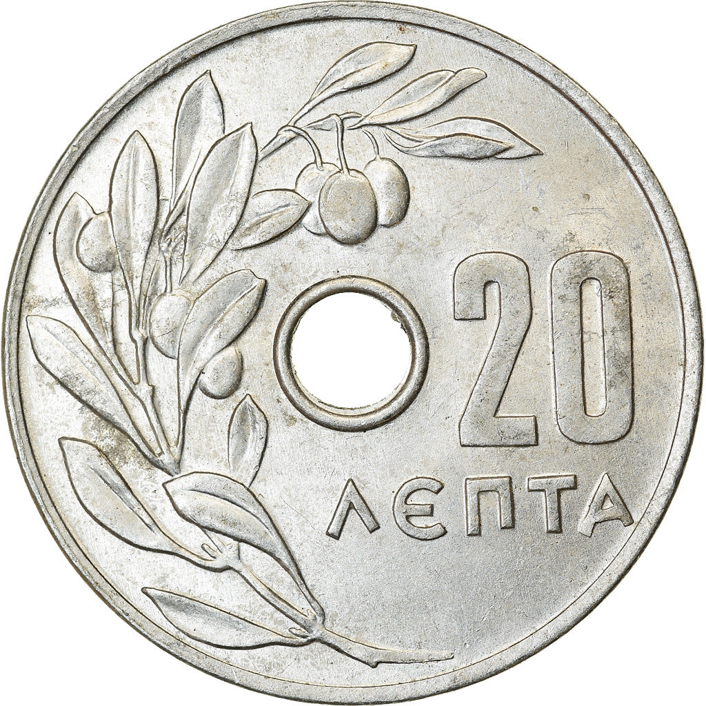 Münze, Griechenland, 20 Lepta, 1969, SS+, Base Metal, KM:TS37