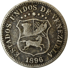 Moneta, Venezuela, 5 Centimos, 1896, MB+, Rame-nichel, KM:27