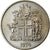 Moneta, Islandia, 5 Kronur, 1974, AU(55-58), Miedź-Nikiel, KM:18