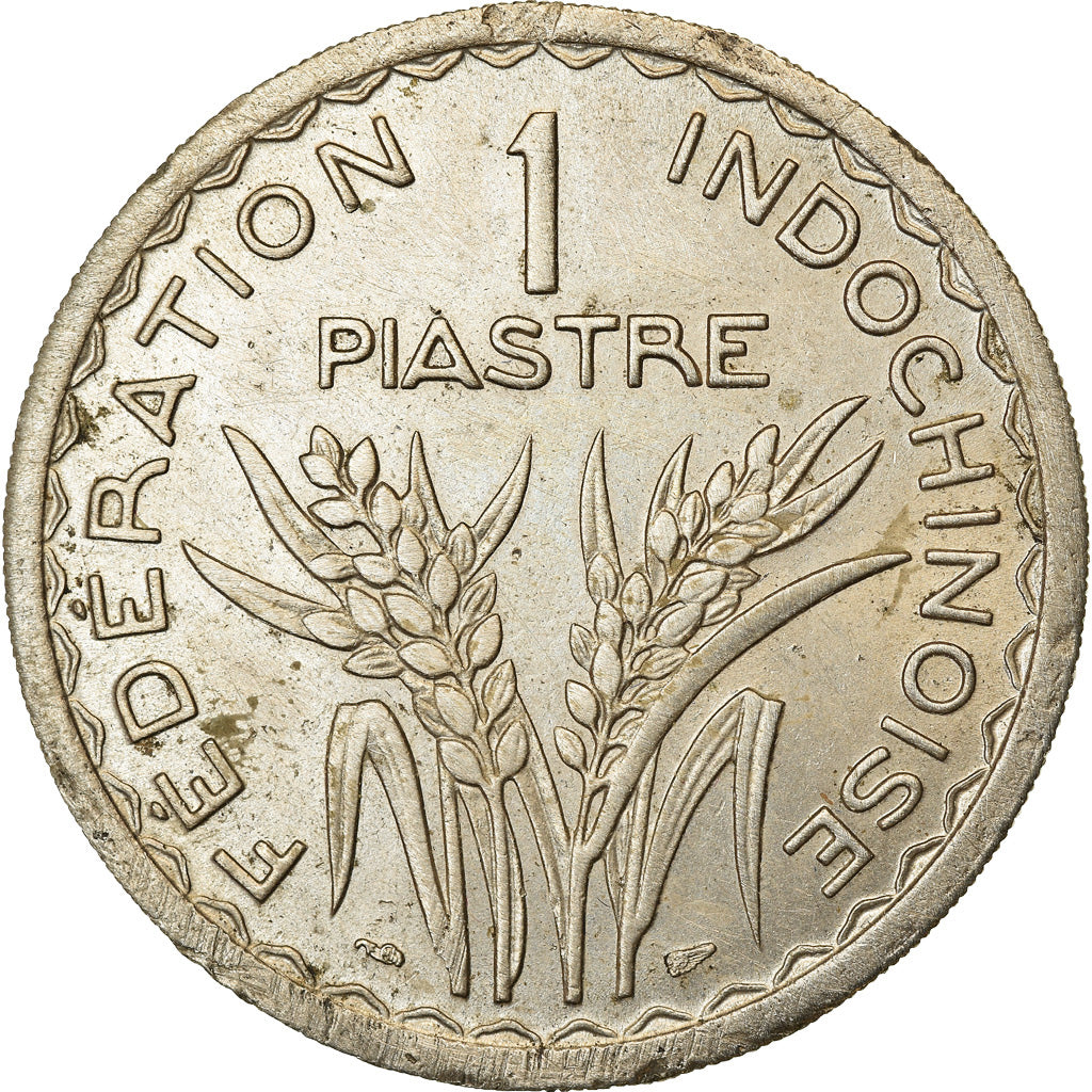 Moneda, INDOCHINA FRANCESA, Piastre, 1947, Paris, MBC+, Cobre - níquel, KM:32.2