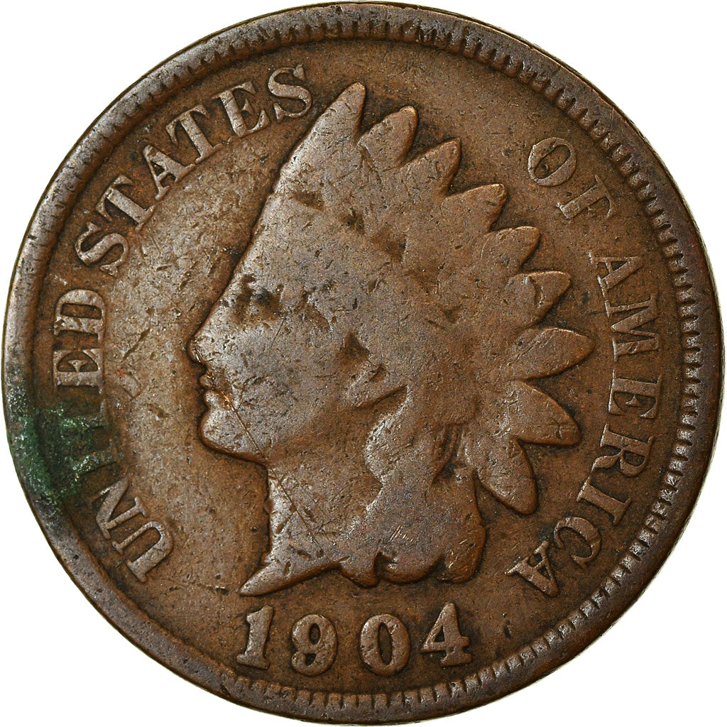 Moneta, Stati Uniti, Indian Head Cent, Cent, 1904, U.S. Mint, Philadelphia, MB+