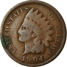 Moneta, Stati Uniti, Indian Head Cent, Cent, 1904, U.S. Mint, Philadelphia, MB+