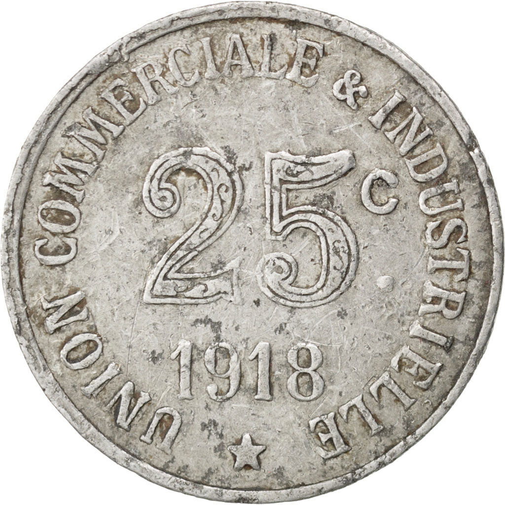Annonay, Union Commerciale et Industrielle, 25 Centimes 1918, Elie 10.3