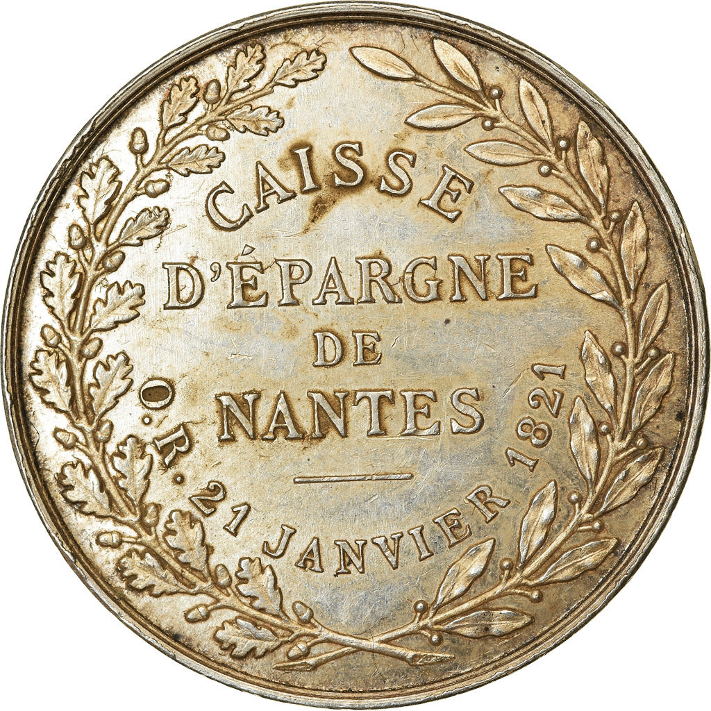 Frankreich, Token, Savings Bank, Caisse d'Epargne de Nantes, VZ, Silber