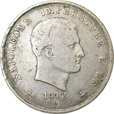 Moneda, Estados italianos, KINGDOM OF NAPOLEON, Napoleon I, 5 Lire, 1812