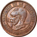 Moneta, Francia, 5 Centimes, 1870, Satirique, BB, Bronzo