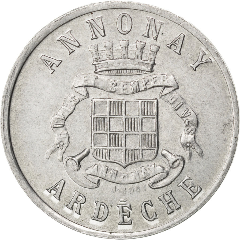 France, 25 Centimes, 1918, AU(55-58), Aluminium, Elie #10.3, 1.46