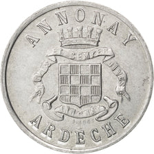 France, 25 Centimes, 1918, AU(55-58), Aluminium, Elie #10.3, 1.46
