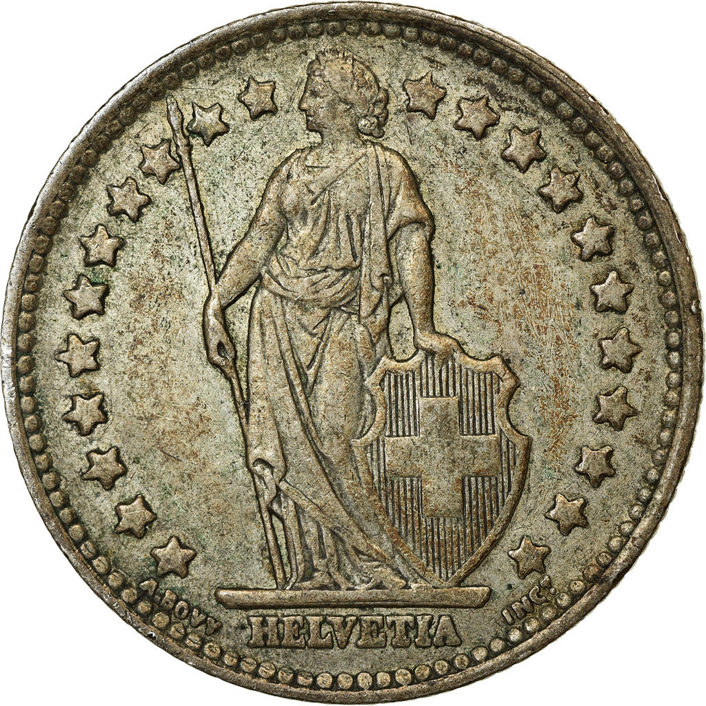 Coin, Switzerland, Franc, 1946, EF(40-45), Silver, KM:24