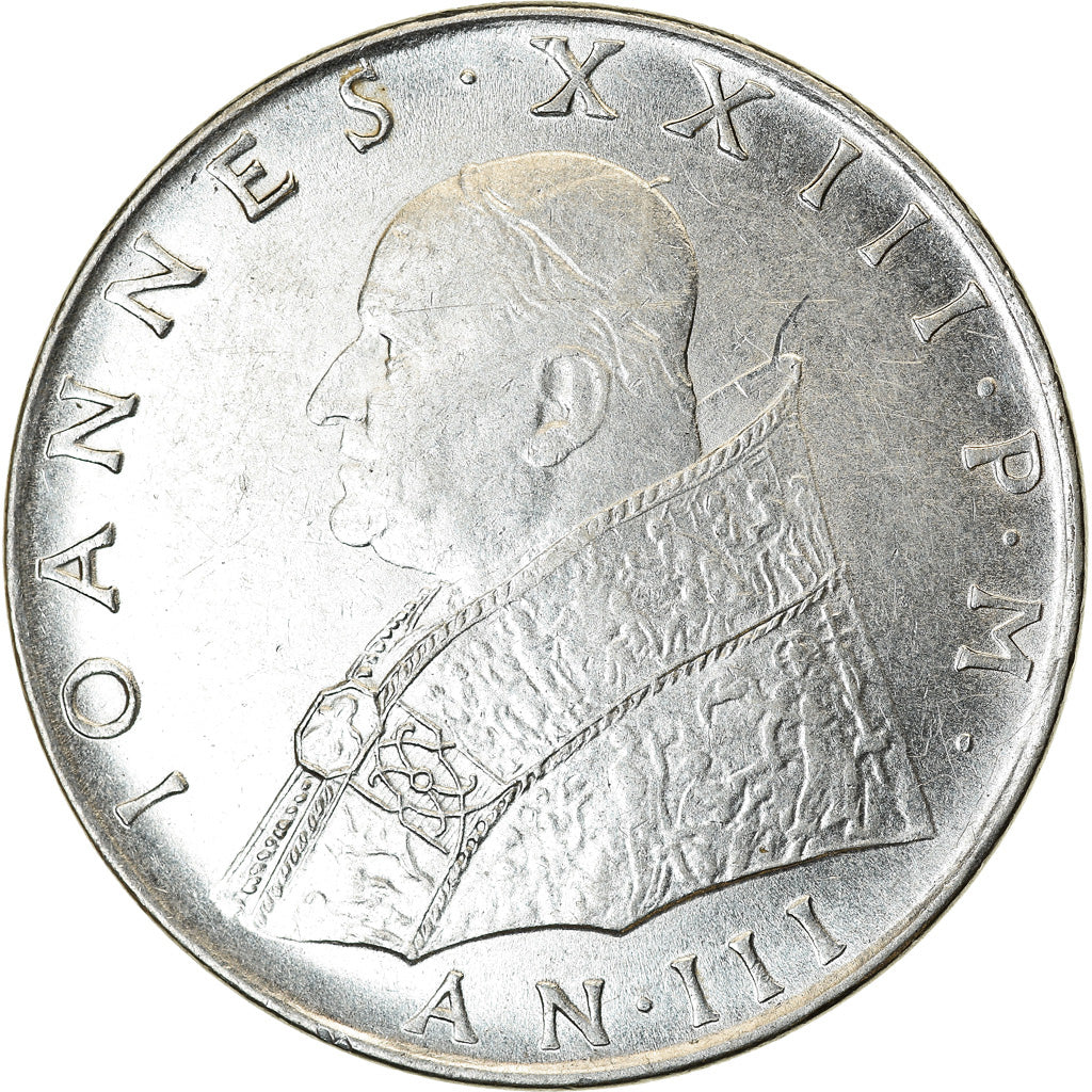 Moneta, CITTÀ DEL VATICANO, John XXIII, 100 Lire, 1961, Roma, SPL-, Acciaio