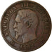 Moneda, Francia, Napoleon III, Napoléon III, 2 Centimes, 1857, Rouen, BC+