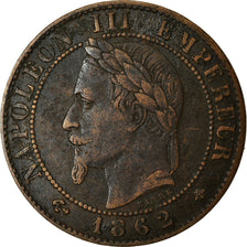 Moneta, Francia, Napoleon III, Napoléon III, Centime, 1862, Paris, BB+, Bronzo
