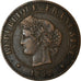Moneta, Francja, Cérès, Centime, 1872, Bordeaux, EF(40-45), Bronze, KM:826.2