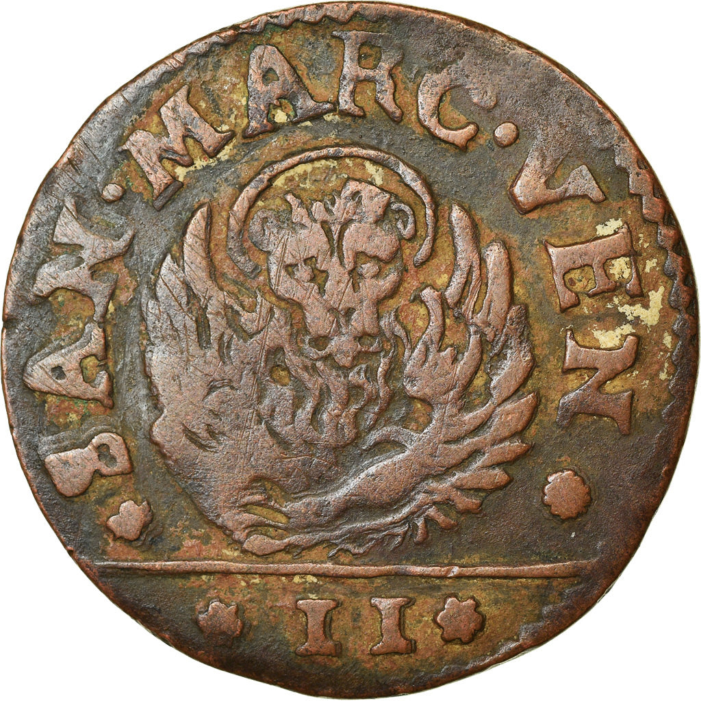 Coin, ITALIAN STATES, VENICE-DALMATIA AND ALBANIA, Anonymous, Gazzetta, 2 Soldi