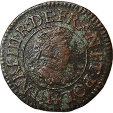 Münze, Frankreich, Henri III, Denier Tournois, 1580/79, Paris, SS, Kupfer