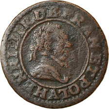 Monnaie, France, Henri III, Double Tournois, Paris, TB+, Cuivre, CGKL:86