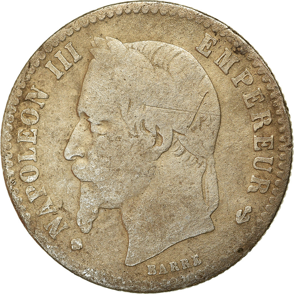 Munten, Frankrijk, Napoleon III, Napoléon III, 50 Centimes, 1868, Strasbourg