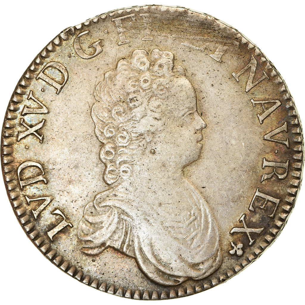 Monnaie, France, Louis XV, Écu Vertugadin, Ecu, 1716, Paris, TTB, Argent