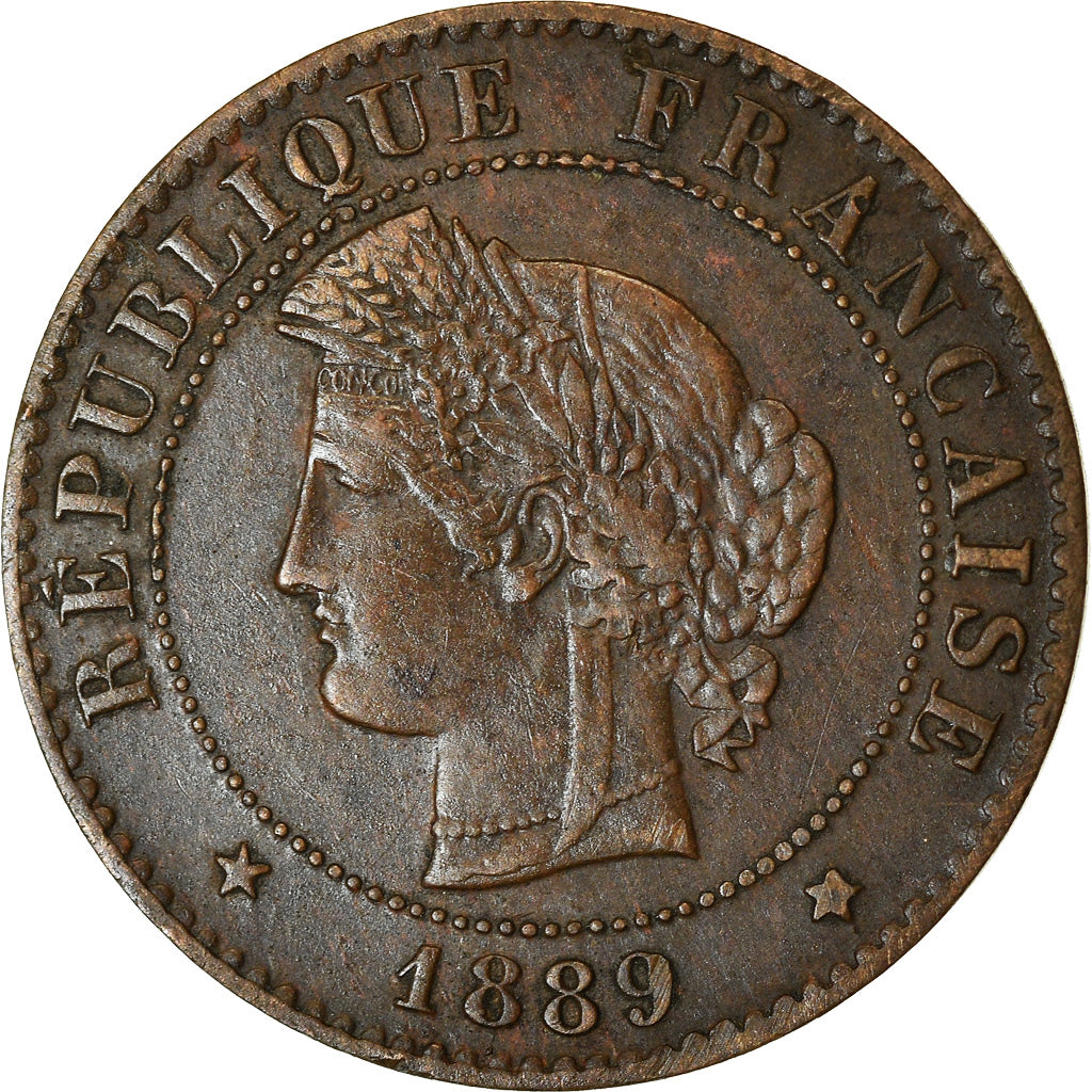 Monnaie, France, Cérès, Centime, 1889, Paris, TTB, Bronze, Gadoury:88