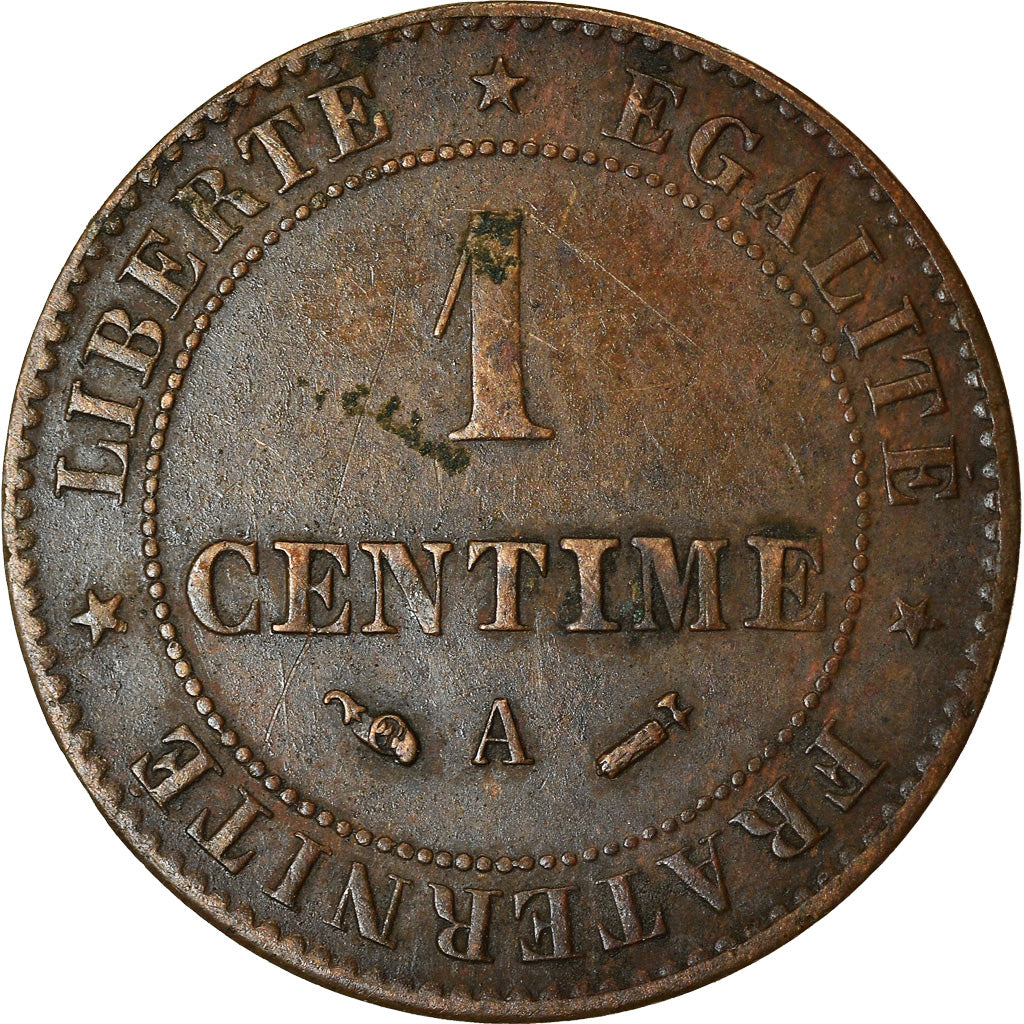Monnaie, France, Cérès, Centime, 1889, Paris, TTB, Bronze, Gadoury:88