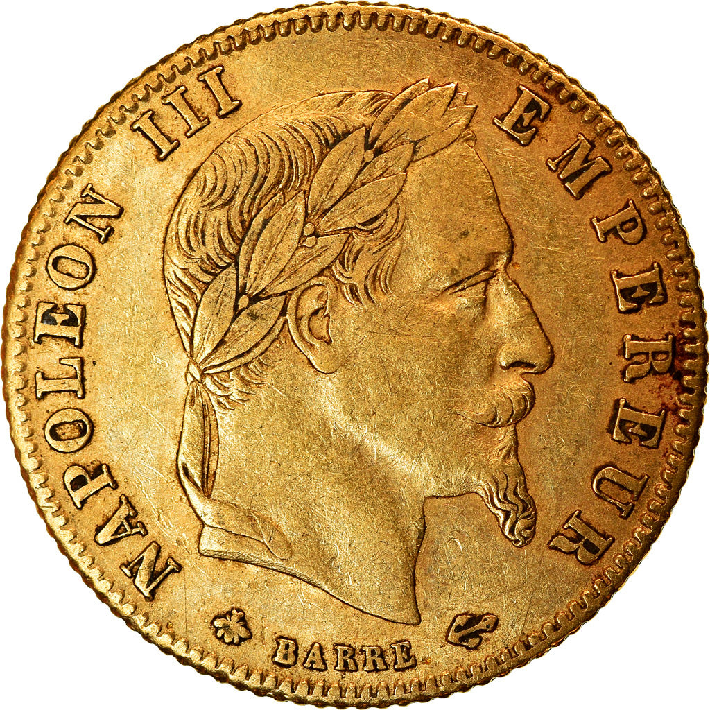Munten, Frankrijk, Napoleon III, Napoléon III, 5 Francs, 1867, Paris, ZF+