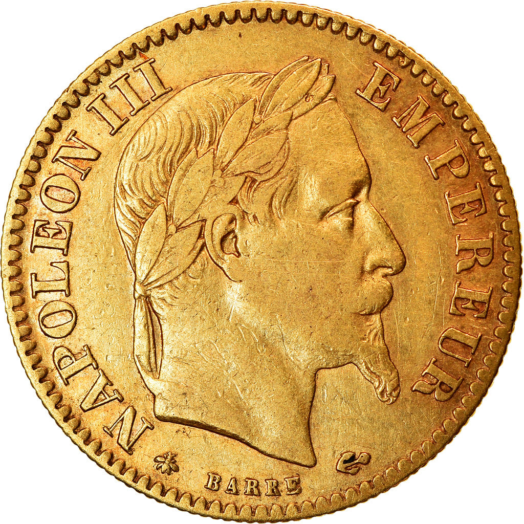 Munten, Frankrijk, Napoleon III, Napoléon III, 10 Francs, 1864, Paris, ZF+