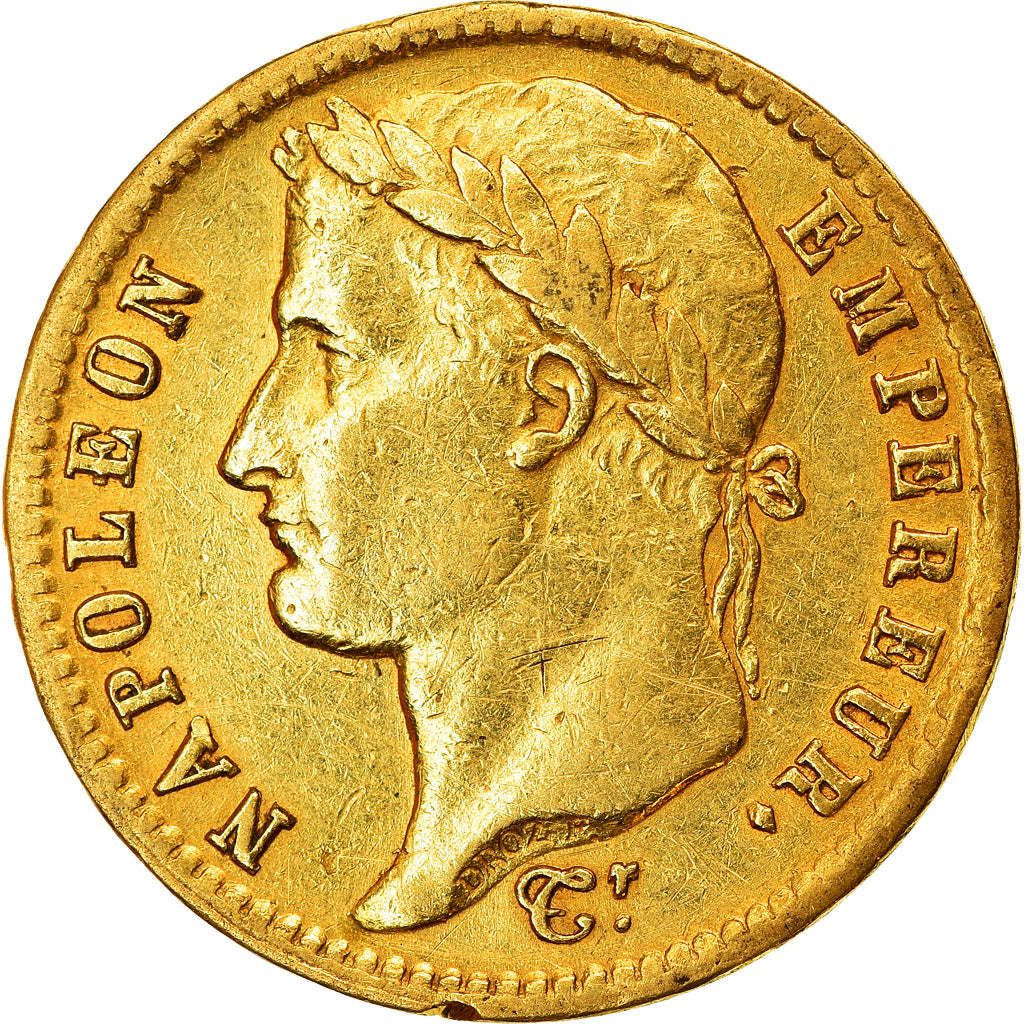 Moneda, Francia, Napoléon I, 20 Francs, 1812, Paris, MBC, Oro, KM:695.1