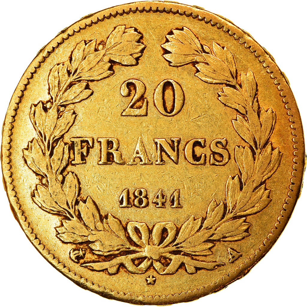 Munten, Frankrijk, Louis-Philippe, 20 Francs, 1841, Paris, FR+, Goud, KM:750.1