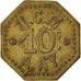 France, 10 Centimes, EF(40-45), Brass, Elie #10.2, 2.25