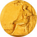 Frankrijk, Medaille, Art Nouveau, Femme Assise, Baudichon, PR, Gilt Bronze