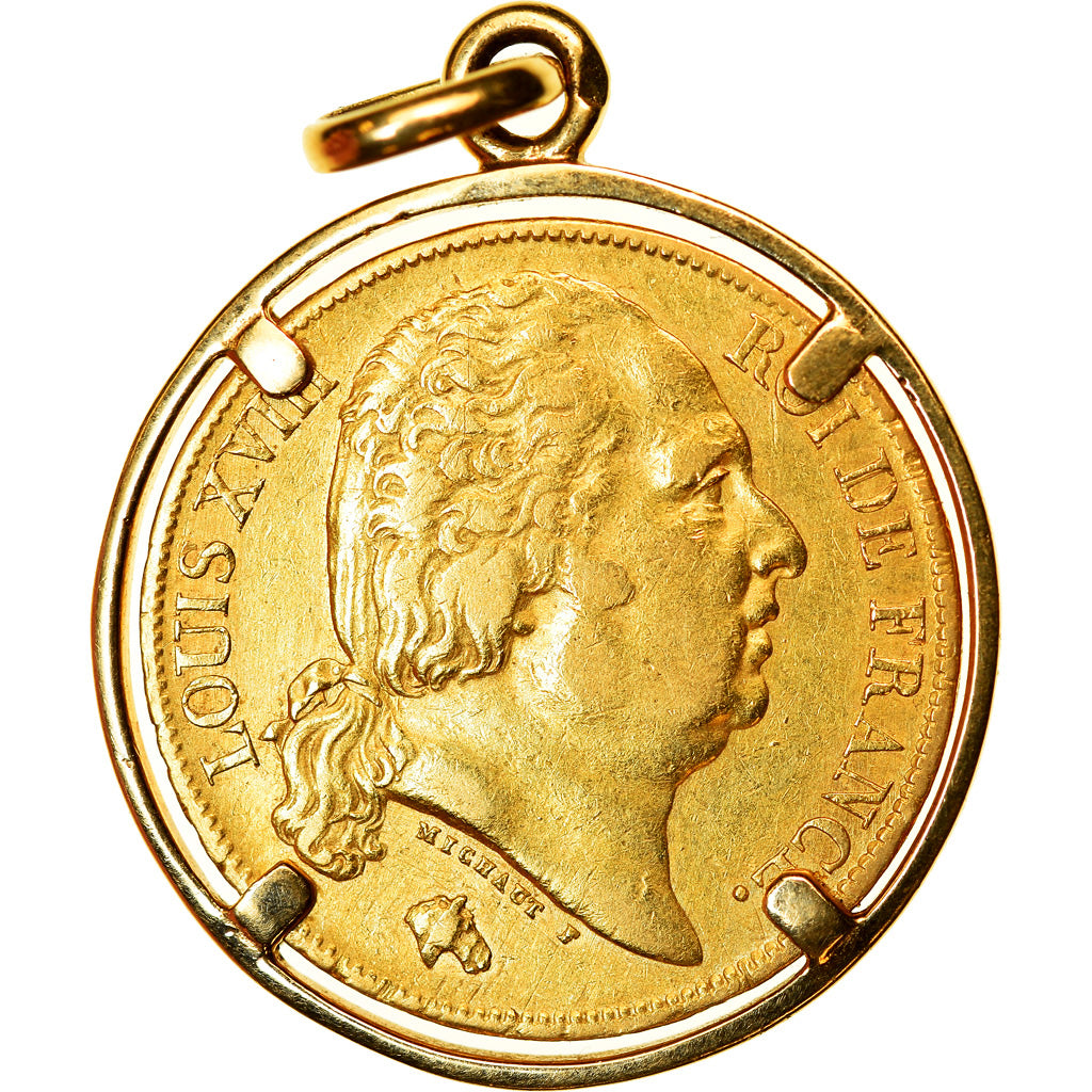 Moneta, Francja, Louis XVIII, Louis XVIII, 20 Francs, 1824, Paris, Jewel - Gold