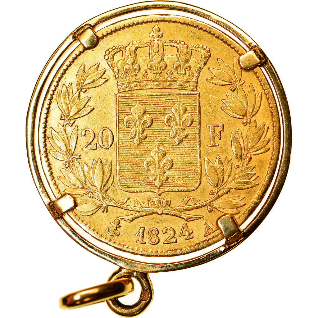 Moneta, Francja, Louis XVIII, Louis XVIII, 20 Francs, 1824, Paris, Jewel - Gold